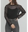 mizuiro ind　mesh dots crew neck pullover
