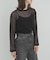 mizuiro ind　mesh dots crew neck pullover