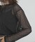 mizuiro ind　mesh dots crew neck pullover
