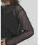 mizuiro ind　mesh dots crew neck pullover