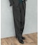 LIFE STYLE TAILOR　レトロヘリンボンストレッチ2タックパンツ