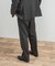 LIFE STYLE TAILOR　レトロヘリンボンストレッチ2タックパンツ