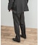 LIFE STYLE TAILOR　レトロヘリンボンストレッチ2タックパンツ