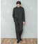 LIFE STYLE TAILOR　レトロヘリンボンストレッチ2タックパンツ