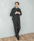LIFE STYLE TAILOR　レトロヘリンボンストレッチ2タックパンツ