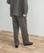 LIFE STYLE TAILOR　レトロヘリンボンストレッチ2タックパンツ