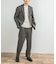 LIFE STYLE TAILOR　レトロヘリンボンストレッチ2タックパンツ