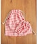 CINQ　ギンガム(レッド)巾着L