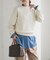『仁村紗和さん着用』『UR TECH 200日ニット』スウェットライクプルオーバー