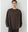 new basic　WASHABLE MERINO WOOL CREW-NECK