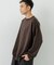 new basic　WASHABLE MERINO WOOL CREW-NECK