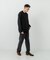 new basic　WASHABLE MERINO WOOL CREW-NECK