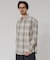 『別注』OUTDOOR EXCHANGE×URBAN RESEARCH　シャギーチェックシャツ