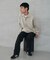 『仁村紗和さん着用』『UR TECH』完声2タックワイドトラウザー
