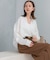 Vネックジョーゼットプルオーバー