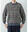 『別注』crepuscule×URBAN RESEARCH　Multi Border Mix CREW-NECK