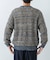 『別注』crepuscule×URBAN RESEARCH　Multi Border Mix CREW-NECK