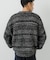 『別注』crepuscule×URBAN RESEARCH　Multi Border Mix CREW-NECK