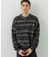 『別注』crepuscule×URBAN RESEARCH　Multi Border Mix CREW-NECK