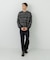『別注』crepuscule×URBAN RESEARCH　Multi Border Mix CREW-NECK