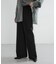 new basic　WOOL SILK WIDE PANTS