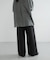 new basic　WOOL SILK WIDE PANTS