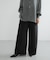 new basic　WOOL SILK WIDE PANTS