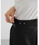 new basic　WOOL SILK WIDE PANTS
