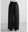 new basic　WOOL SILK WIDE PANTS