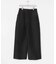 new basic　WOOL SILK WIDE PANTS