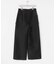 new basic　WOOL SILK WIDE PANTS