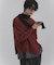 アシメクルーネックニット