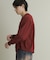 アシメクルーネックニット