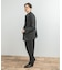 LIFE STYLE TAILOR　ピンヘッドツイルストレッチ2タックパンツ