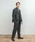LIFE STYLE TAILOR　ピンヘッドツイルストレッチ2タックパンツ
