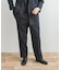 LIFE STYLE TAILOR　ピンヘッドツイルストレッチ2タックパンツ
