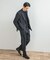 LIFE STYLE TAILOR　ピンヘッドツイルストレッチ2タックパンツ