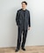 LIFE STYLE TAILOR　ピンヘッドツイルストレッチ2タックパンツ