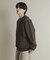 『ユニセックス』シシュウフェイクスエードクルーネックスウェット