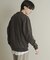 『ユニセックス』シシュウフェイクスエードクルーネックスウェット