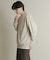 『ユニセックス』シシュウフェイクスエードクルーネックスウェット