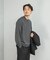 LIFE STYLE TAILOR　マシンウォッシャブルハイゲージクルーニット