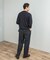 LIFE STYLE TAILOR　マシンウォッシャブルハイゲージクルーニット