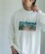 Grow Organic フォトプリントロングスリーブTシャツ