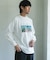 Grow Organic フォトプリントロングスリーブTシャツ
