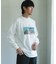 Grow Organic フォトプリントロングスリーブTシャツ