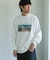 Grow Organic フォトプリントロングスリーブTシャツ