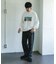 Grow Organic フォトプリントロングスリーブTシャツ