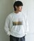 Grow Organic フォトプリントロングスリーブTシャツ