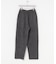 new basic　CASHMERE SILK MOULINE LONGPANTS